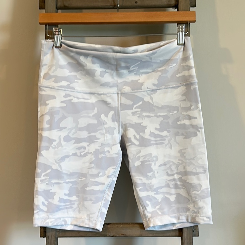 lululemon athletica White Camo Bike Shorts